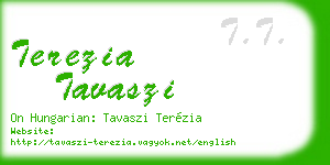 terezia tavaszi business card